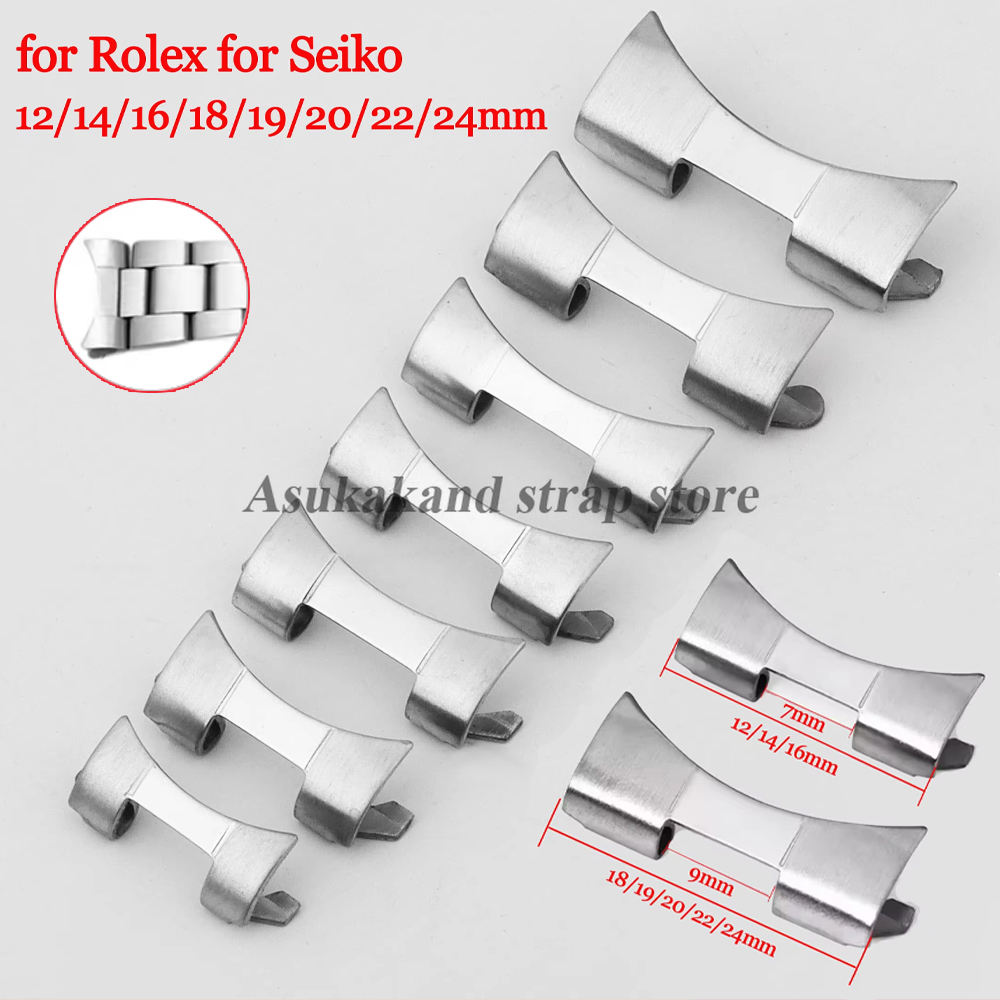 2pcs 12/14/16/18/19/20/22/24mm - Watch Band Connector 评论和价格