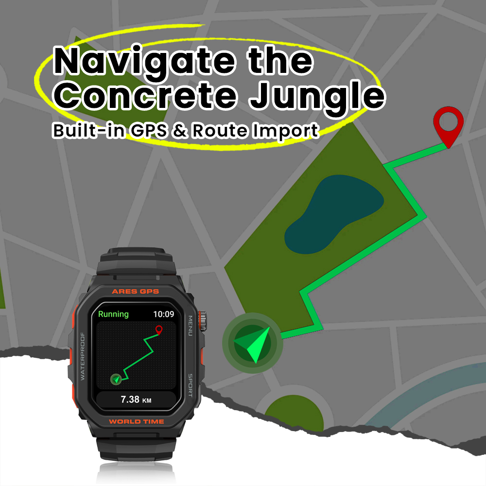 New Zeblaze Ares GPS Smart Wat - Smartwatch Faces 评论和价格
