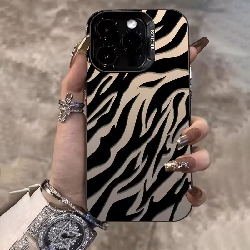 Zebra Pattern Black Advanced I - Apple Iphone 15 Pro Max 评论和价格