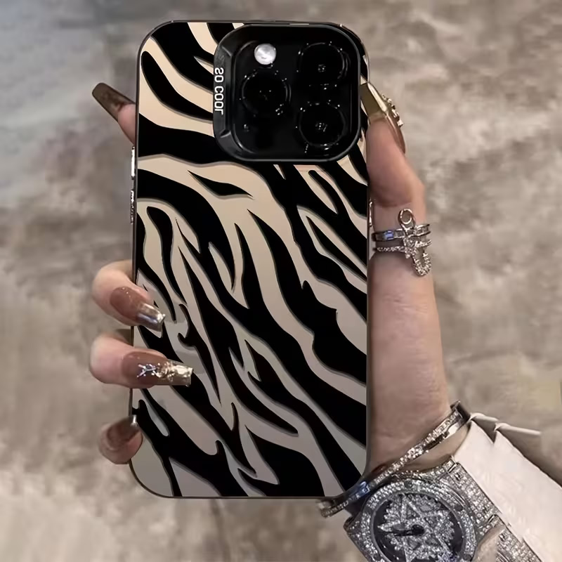 Zebra Pattern Black Advanced I - Apple Iphone 15 Pro Max 评论和价格