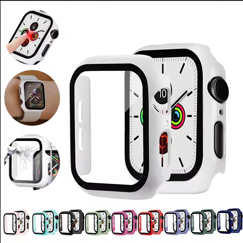 Tempered Glass+Cover For Apple - Watch Case Bumper 评论和价格