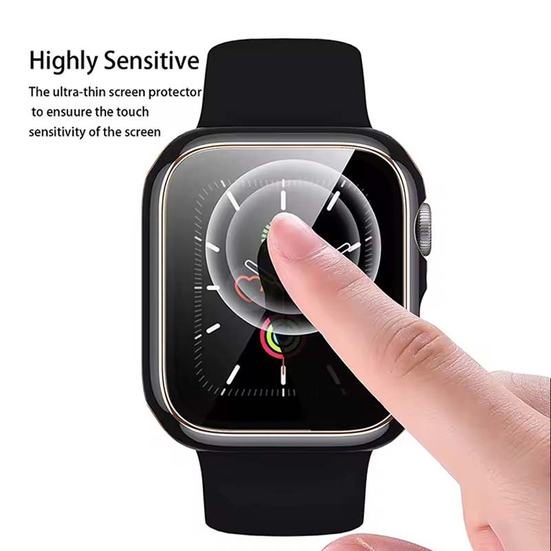Tempered Glass+Cover For Apple - Watch Case Bumper 评论和价格