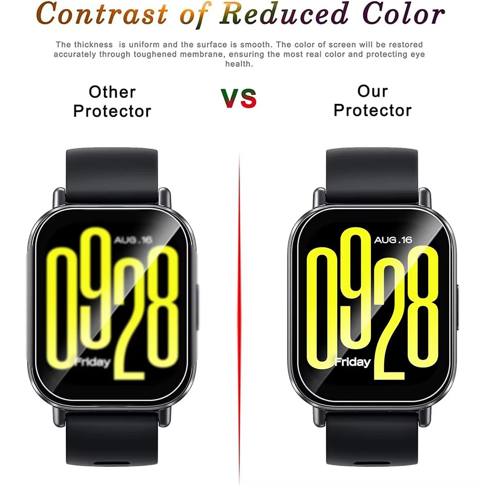 1-5Pcs Tempered Glass For Xiao - Watch Case Bumper 评论和价格