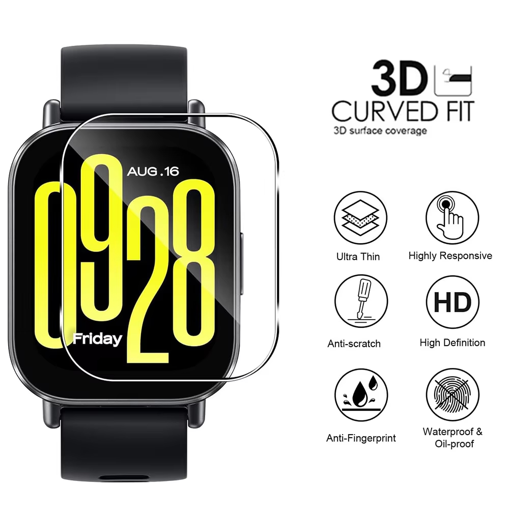 1-5Pcs Tempered Glass For Xiao - Watch Case Bumper 评论和价格