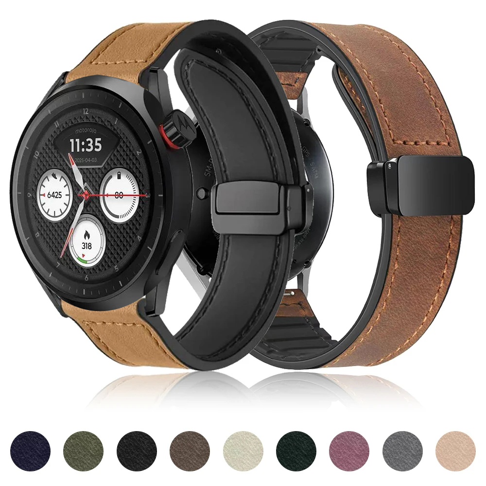 Soft Leather Strap for Motorol - Motorola Smartwatch Accessories 评论和价格