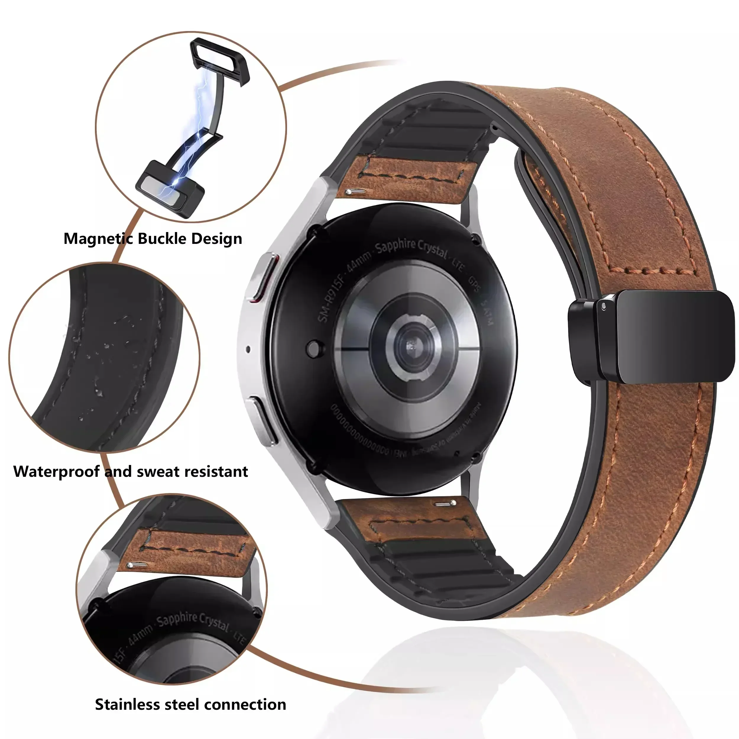 Soft Leather Strap for Motorol - Motorola Smartwatch Accessories 评论和价格