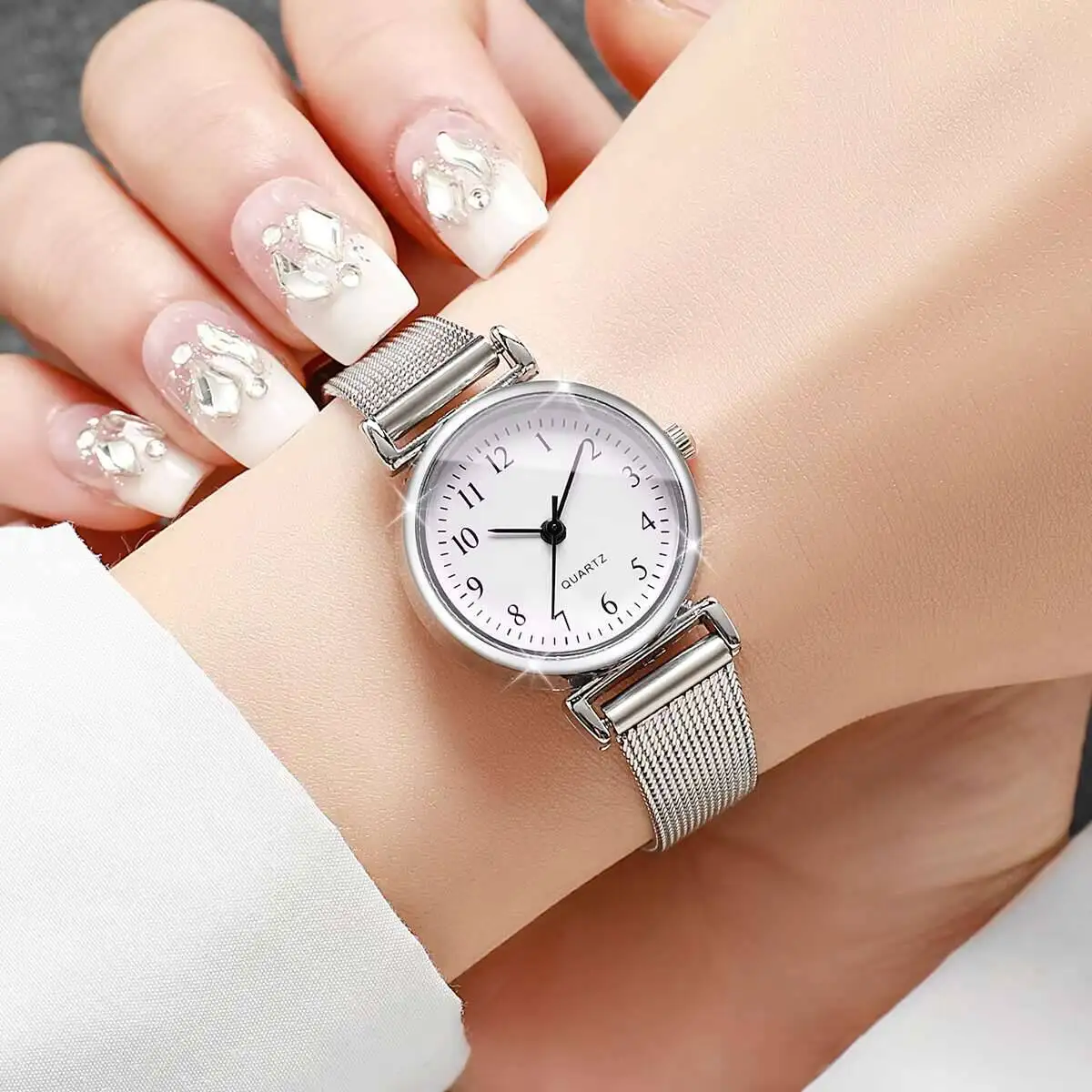 1/2PCS Fashion Women Watches S - Stainless Mesh Band 评论和价格