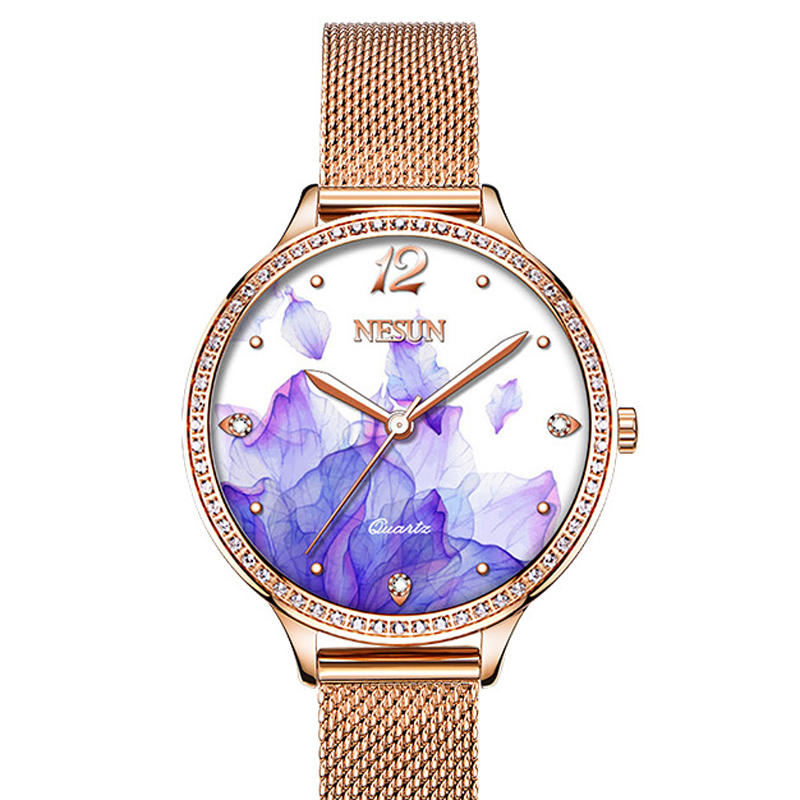 NESUN 8 MM Ultra-Thin Women's  - Stainless Mesh Band 评论和价格
