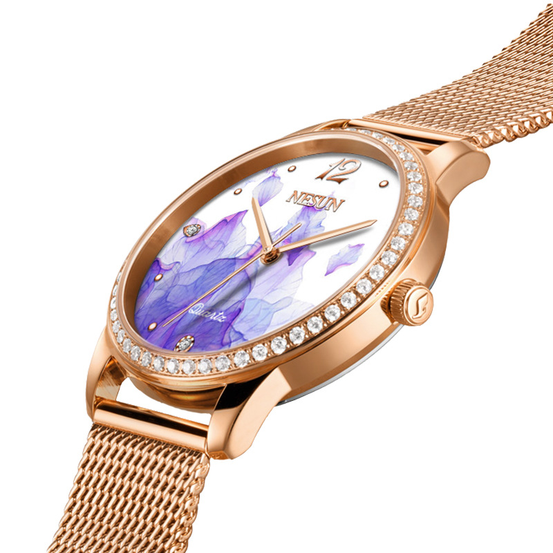 NESUN 8 MM Ultra-Thin Women's  - Stainless Mesh Band 评论和价格