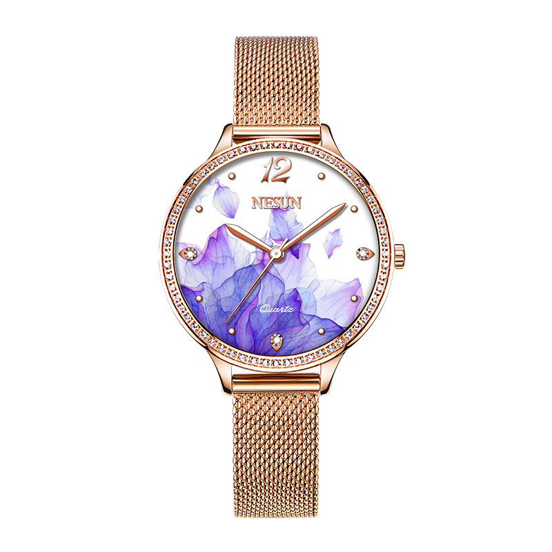 NESUN 8 MM Ultra-Thin Women's  - Stainless Mesh Band 评论和价格