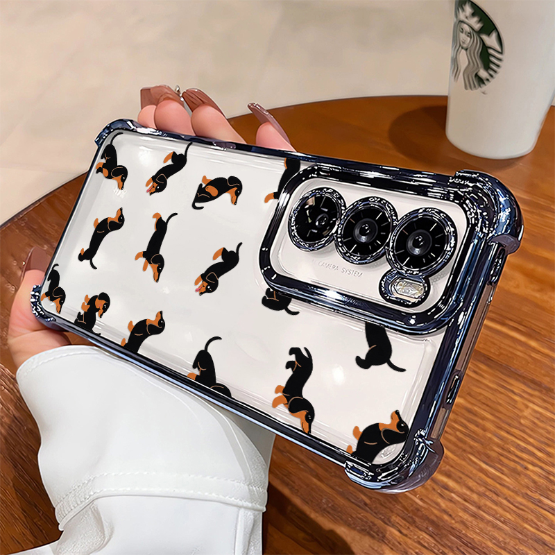 Cartoon Dachshund Pattern Phon - Oppo Reno 12 评论和价格