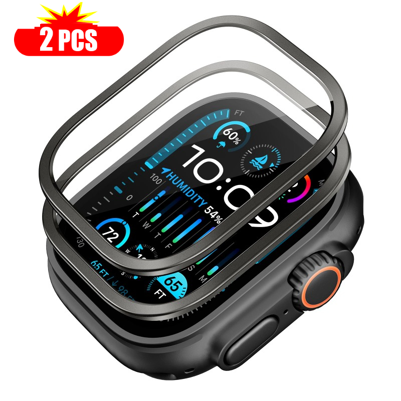 2pcs Tempered Glass for Apple  - Watch Case Bumper 评论和价格